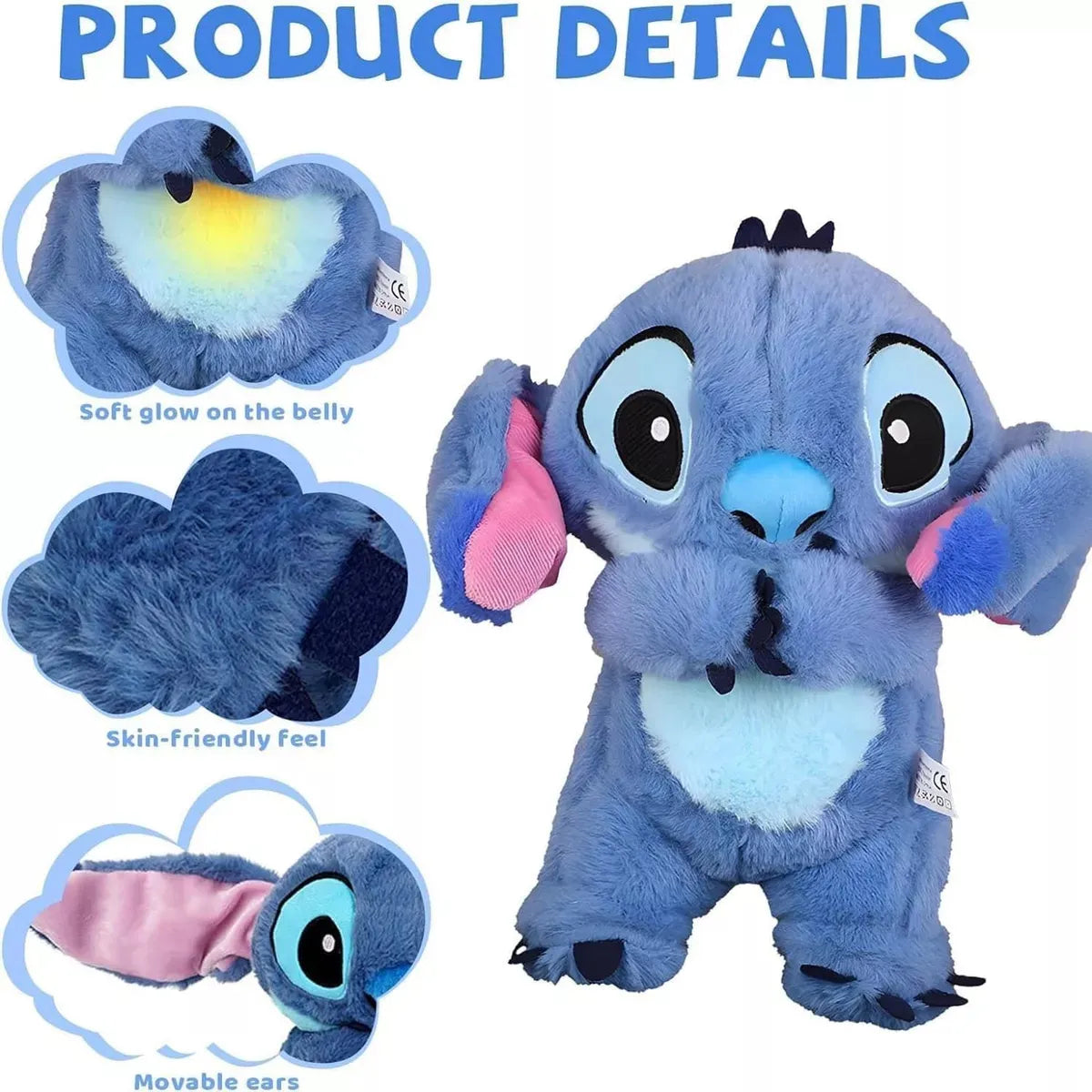 Peluche Interactivo Stitch con Sonido – ¡Diviértete con tu personaje favorito!